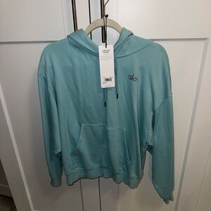 Alo Yoga Accolade Hoodie in Blue Quartz size small